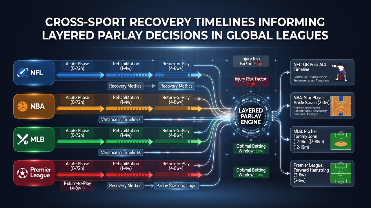 Athletes from soccer, basketball, and tennis recovering after matches with visible fatigue management protocols in professional settings