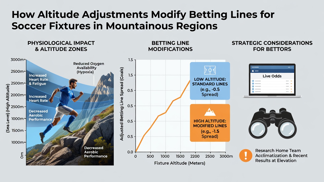 Betting terminal screen displaying soccer odds with mountain venue highlighted